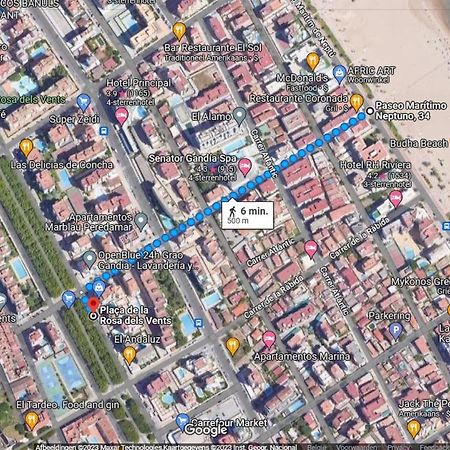 Ferienwohnung Jardin 5 Playa De Gandia - No Fiestas - Con Wifi Exterior foto